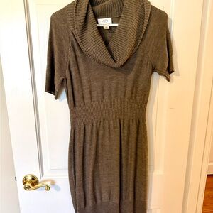 LOFT Women's Brown Sweater Dress
